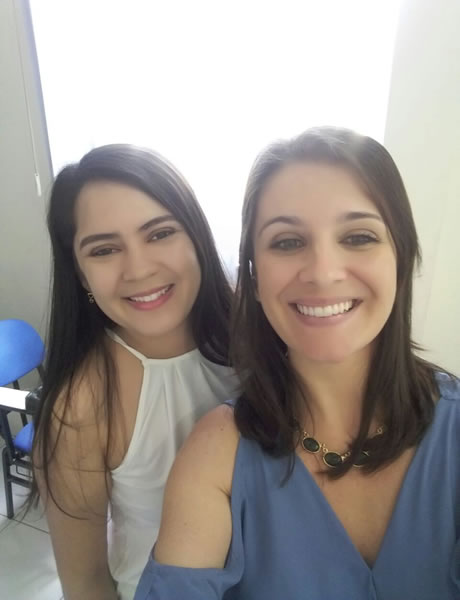 Elivia Teles Fisioterapeuta e Denise Delmontes Psicóloga